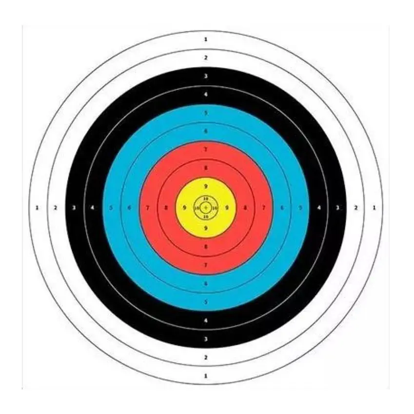 TARGET PAPEL DE TIRO AL BLANCO 60 CM X 60 CM  1