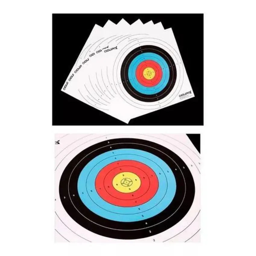 TARGET PAPEL DE TIRO AL BLANCO 60 CM X 60 CM  3