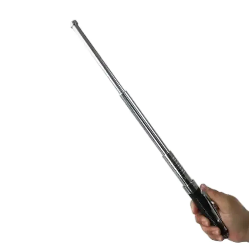 Baston Automatico Defensa Personal Rompe Vidrios Expandable Steel Stick 3