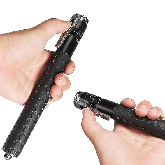 Baston Automatico Defensa Personal Rompe Vidrios Expandable Steel Stick 4
