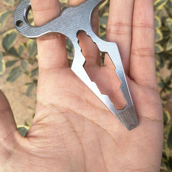 Llavero Hexagonal Supervivencia Edc  Defensa Personal De Punta  6