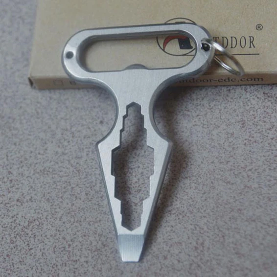 Llavero Hexagonal Supervivencia Edc  Defensa Personal De Punta  7