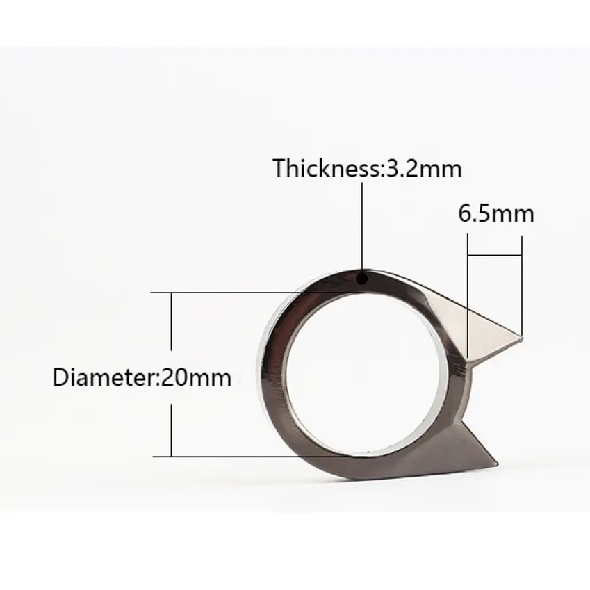 ANILLO DEFENSA PERSONAL TIPO MANOPLA DESTAPADOR METAL GATO 8