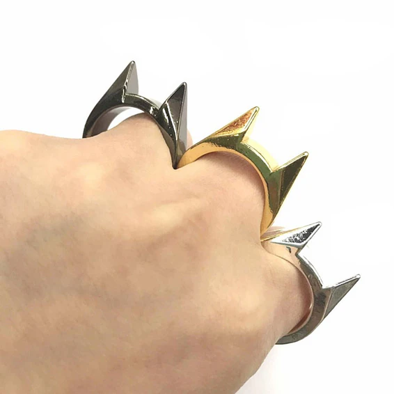 ANILLO DEFENSA PERSONAL TIPO MANOPLA DESTAPADOR METAL GATO 9