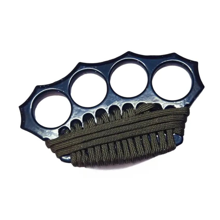 Manopla Acero Defensa Persona + Cuerda Paracord 4