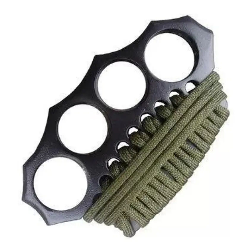 Manopla Acero Defensa Persona + Cuerda Paracord 2