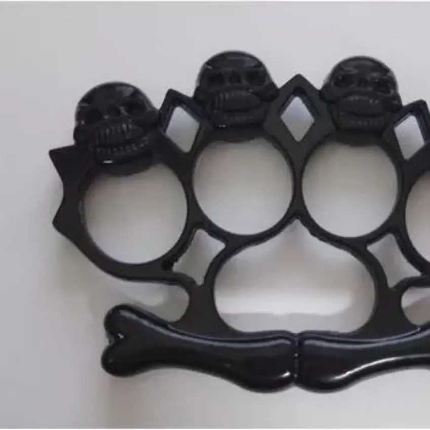 Manopla Aluminio Defensa Personal Diseño Calaveras 4