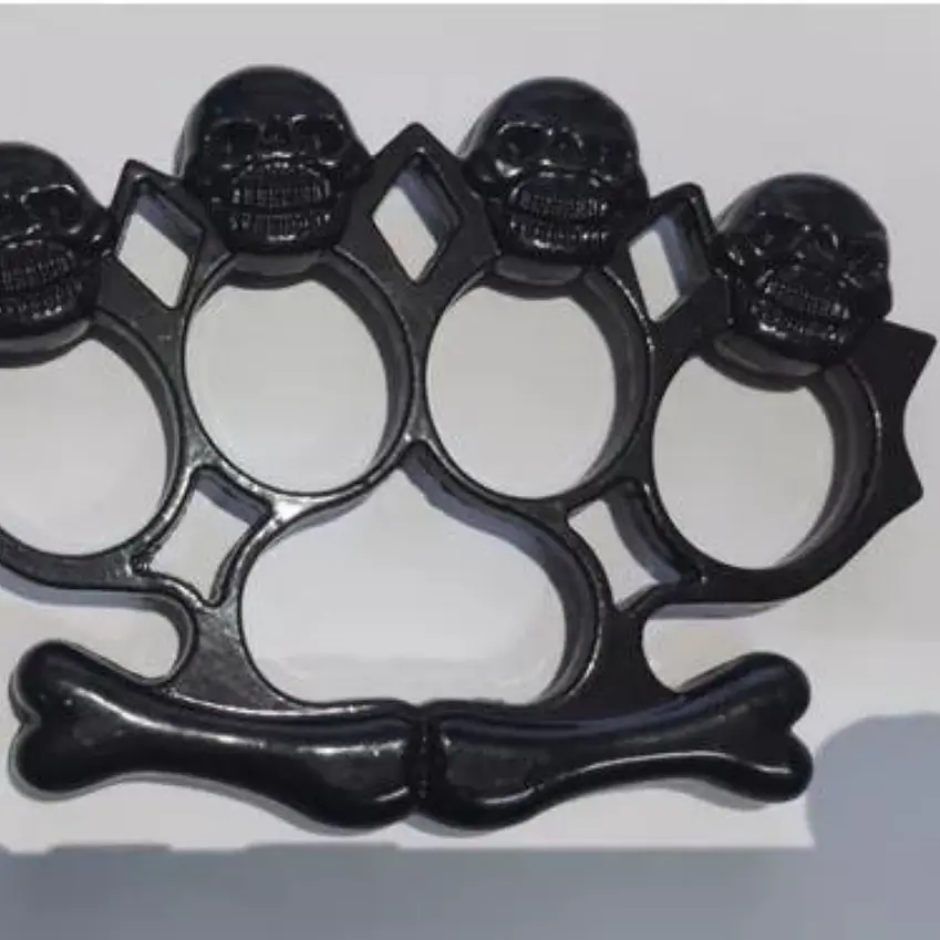 Manopla Aluminio Defensa Personal Diseño Calaveras 5