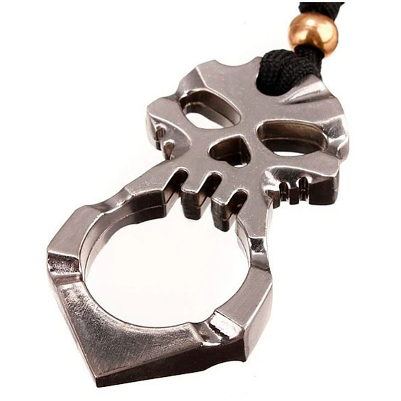 Kubotan Manopla Dedo Finger Skrull Acero  2