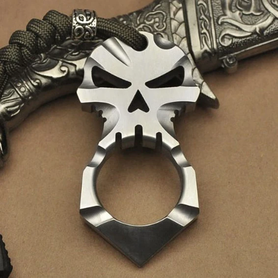 Kubotan Manopla Dedo Finger Skrull Acero  5