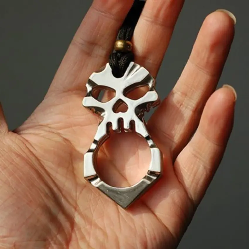 Kubotan Manopla Dedo Finger Skrull Acero  7