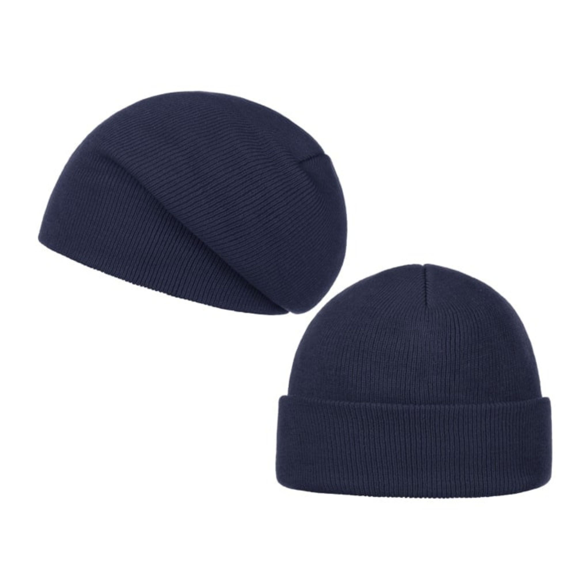 Gorro Beanie Lana Doblez Forro Polar