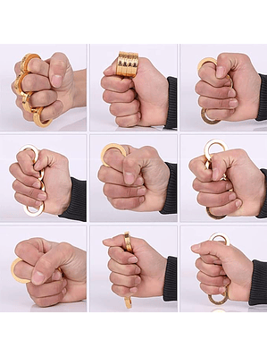 Anillos de defensa personal tipo manopla metálica 4 dedos Ekol