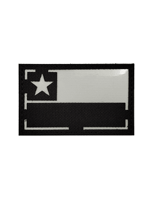 PARCHE TÁCTICO CON VELCRO REFLECTANTE  BANDERA DE CHILE