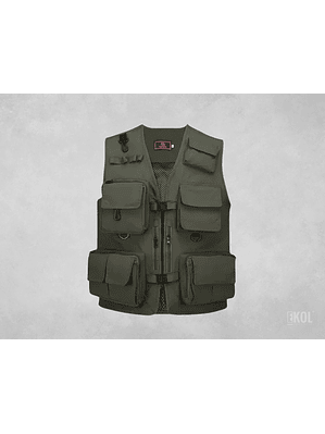 Chaqueta Pesca Outdoor Camping Multi Bolsillos Táctica