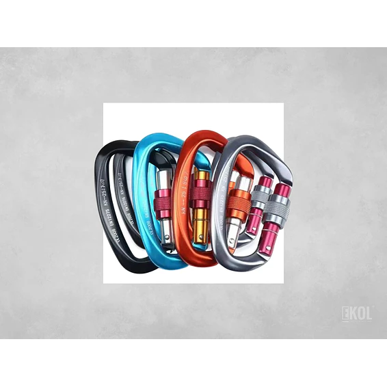 Mosquetón Climbing Resistente Profesional 25 Kn Multiuso 6