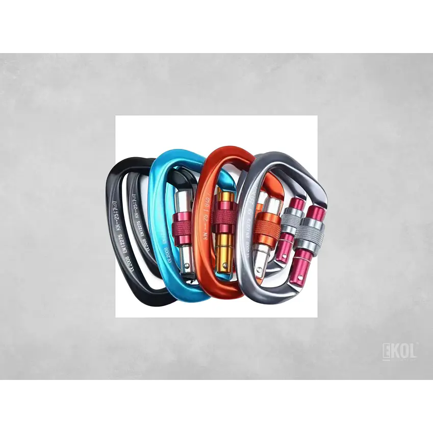 Mosquetón Climbing Resistente Profesional 25 Kn Multiuso 6