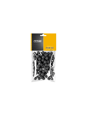 Balines de practica RUB 50 Rubberballs .50 BLK 1,23 g 100 pcs