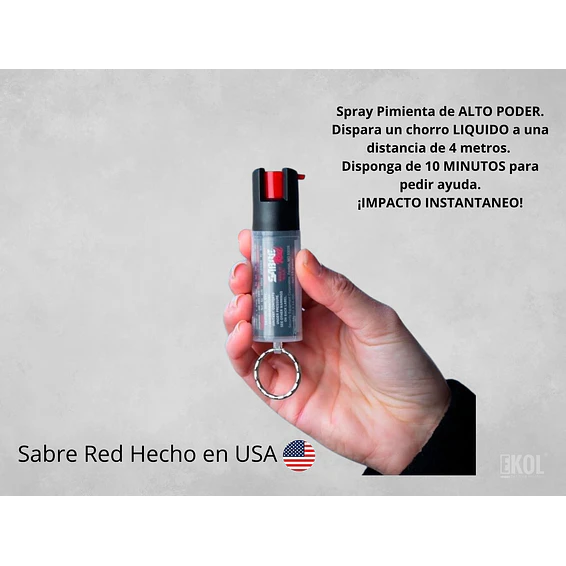 Gas Spray Pimienta 14ml Sabre Red Hecho en USA 4