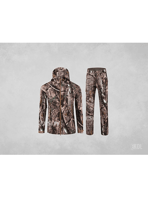 Conjunto Caza Softshell Repelente Agua Chaqueta + Pantalon