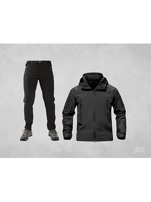 CHAQUETA  + PANTALÓN SOFTSHELL TÉRMICO IMPERMEABLE