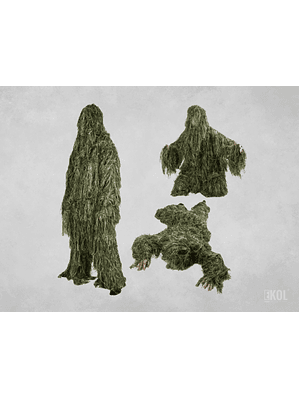 Traje Completo Ghillie Camuflaje Airsoft Outdoor Zona Sur