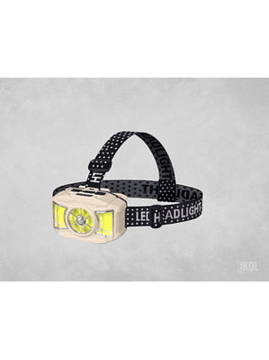Linterna de Cabeza Profesional – Sensor Inteligente, Luz LED COB, Recargable e Impermeable