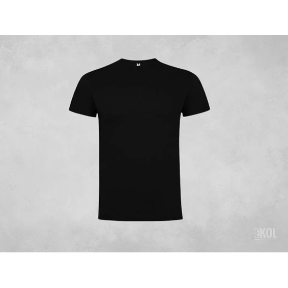 Polera Algodon Manga Corta Hombre Negra Tallas Grandes 2