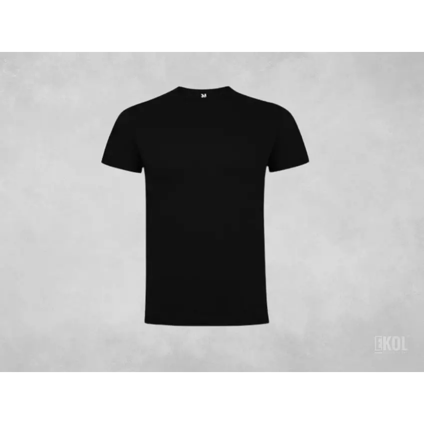 Polera Algodon Manga Corta Hombre Negra Tallas Grandes 2