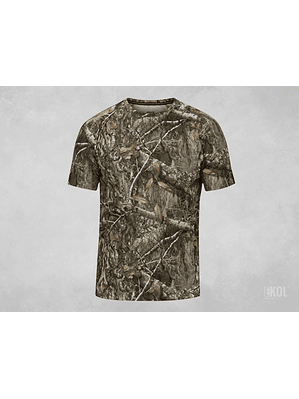 Polera Diseño Real Pesca Caza Camping Manga Corta