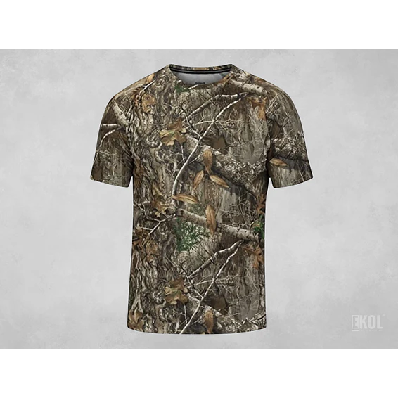 Polera Diseño Real Pesca Caza Camping Manga Corta 1