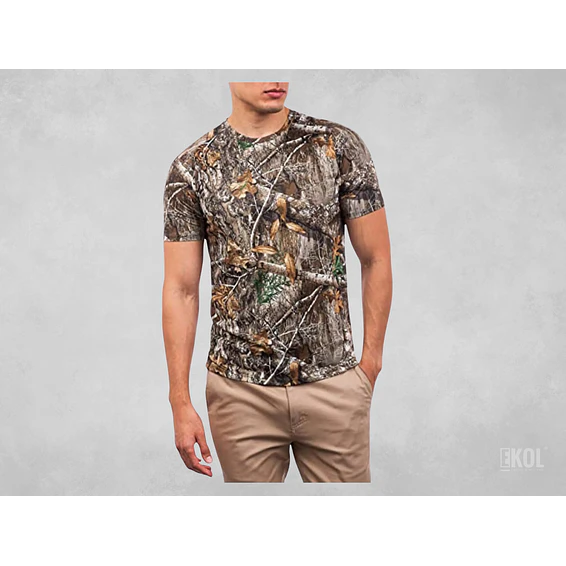 Polera Diseño Real Pesca Caza Camping Manga Corta 3