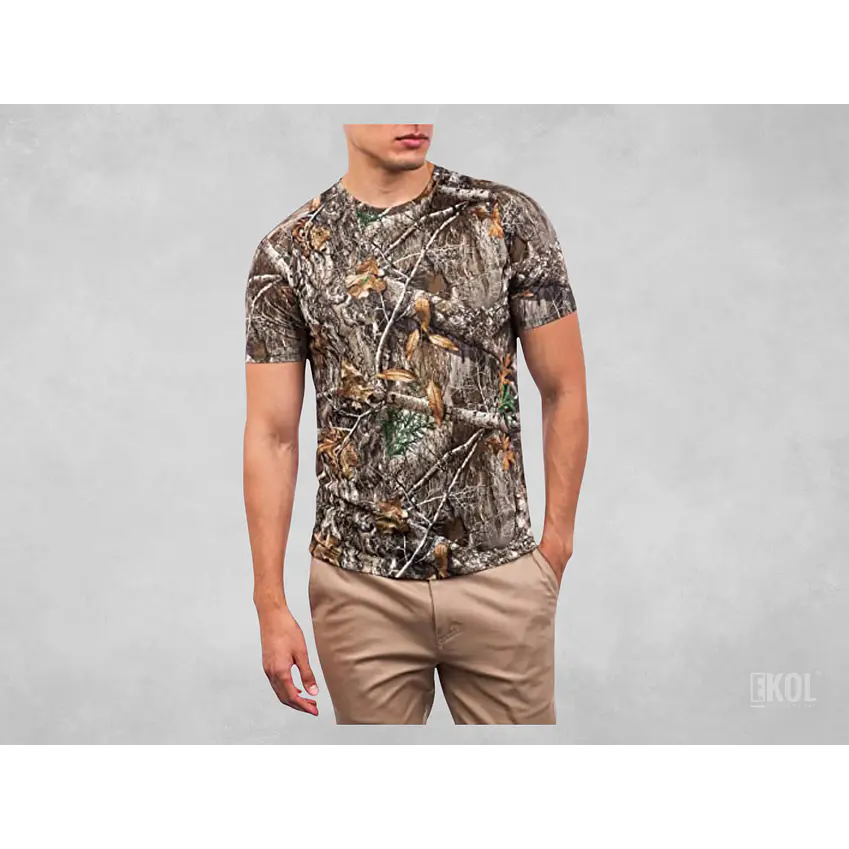 Polera Diseño Real Pesca Caza Camping Manga Corta 3