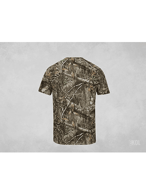 Polera Diseño Real Pesca Caza Camping Manga Corta