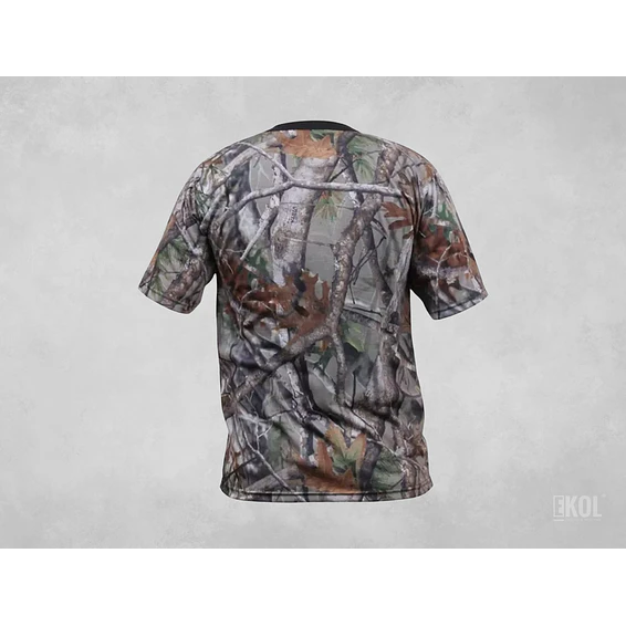 Polera Manga Corta Diseño Camuflaje Caza DryFit 2