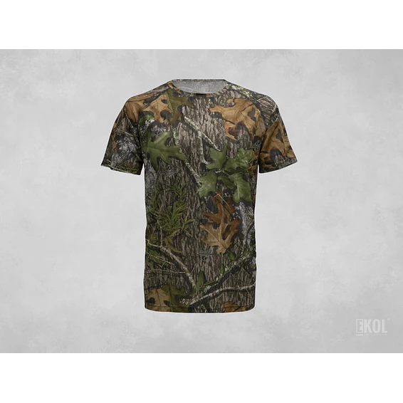 Polera Manga Corta Diseño Camuflaje Caza DryFit 1