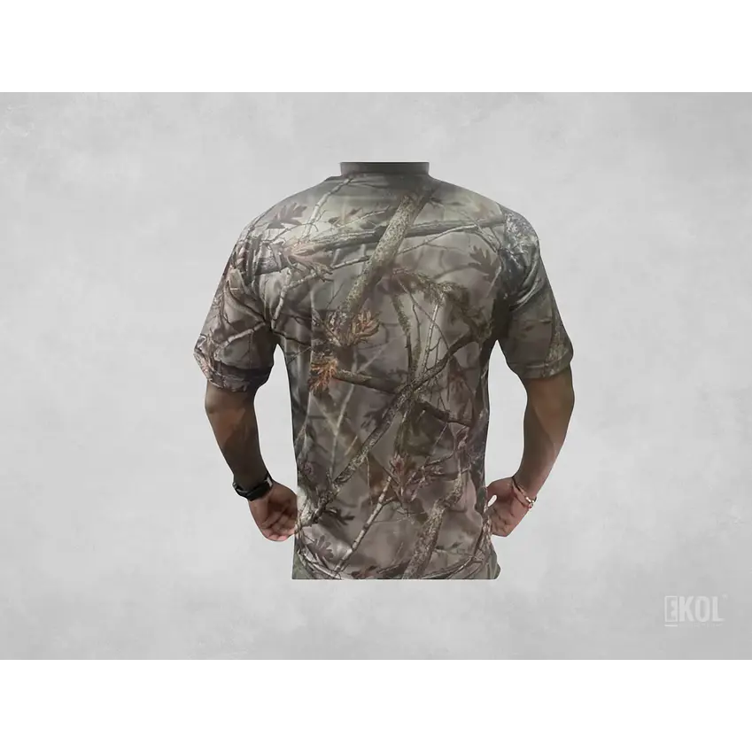 Polera Manga Corta Diseño Camuflaje Caza DryFit 5