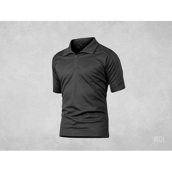 Polera Combat Esdy Shirt Negra Estilo Militar Airsoft Manga Corta 2