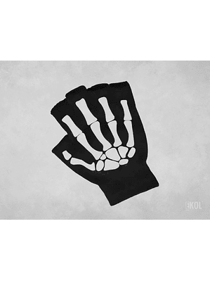 Guante Lana Térmico Modelo esqueleto