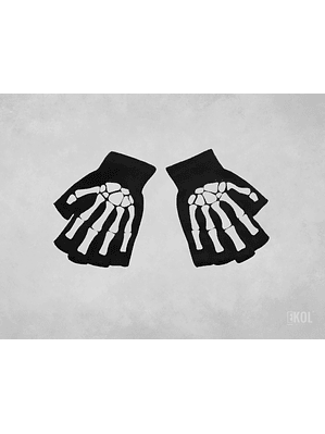 Guante Lana Térmico Modelo esqueleto