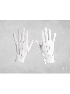 Guantes Blancos Formal Algodón Guardia Honor 