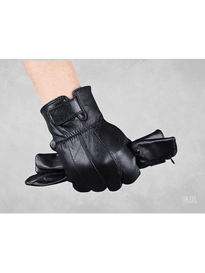 Guantes Eco Cuero Invierno hombre elegante