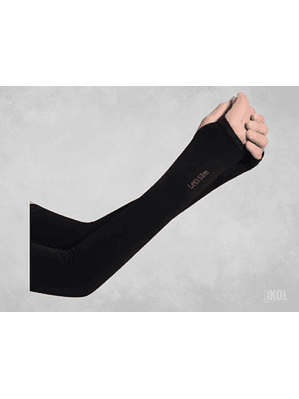 Mangas Deportivas Protección Solar Negra