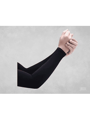 Mangas Deportivas Protección Solar Negra