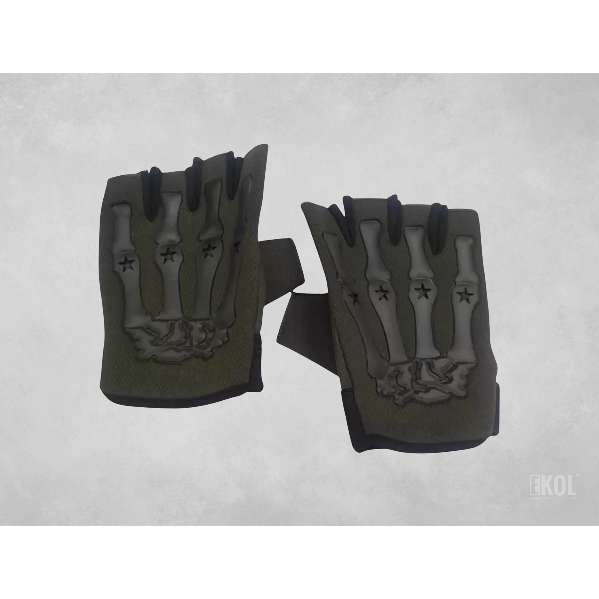 Guantes Tacticos Antideslizante Militar Dedo Corto Outdoor 3