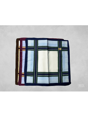 Pack 12 Und Pañuelos Variados Para Hombre Modelo Cuadrado