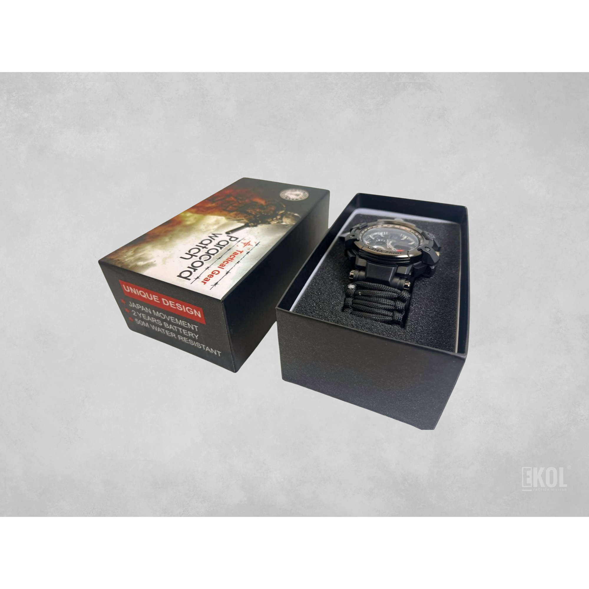 RELOJ  TACTICO DE SUPERVIVENCIA 8 HERRAMIENTAS EN 1 - ULTIMAS UNIDADES 📢 5