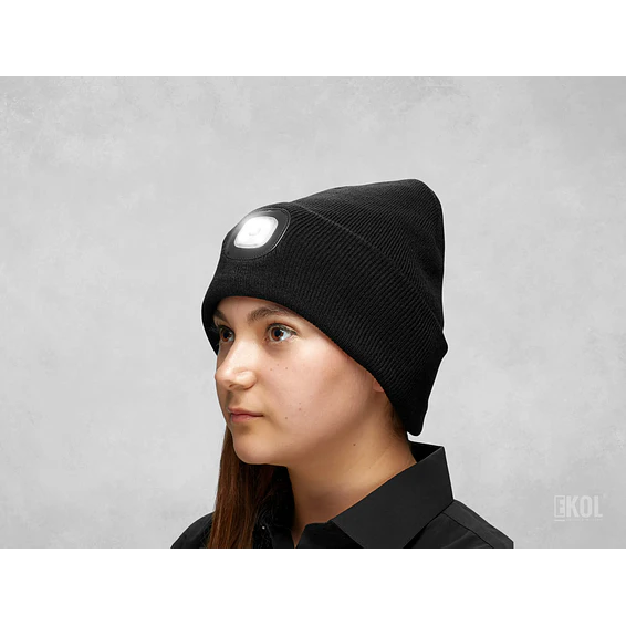 Gorro con luz LED Unisex, gorro cálido de invierno con luces LED 2
