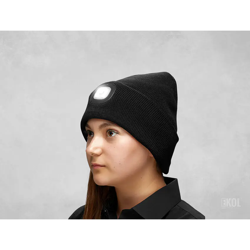 Gorro con luz LED Unisex, gorro cálido de invierno con luces LED 2