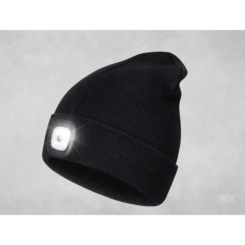Gorro con luz LED Unisex, gorro cálido de invierno con luces LED 1